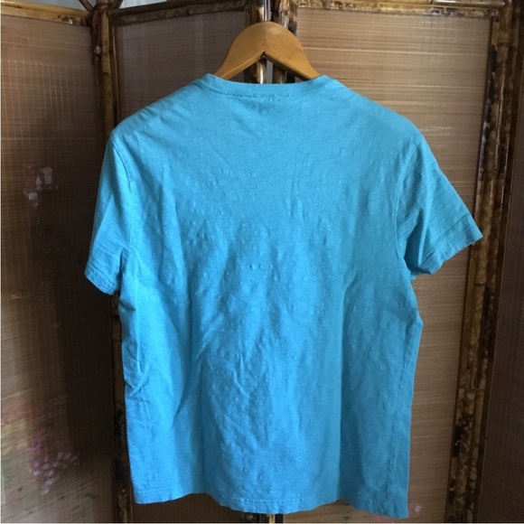 Original Penguin tee shirt graphic design preppy blue white short sleeve size L - Picture 5 of 7